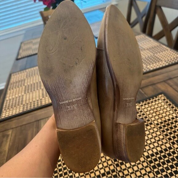 Free People Beige Leather Flats - Picture 11 of 12